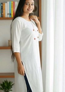 Elegant White Kurti