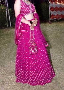 Rani Colour Heavy Lehngaa (3 Piece)