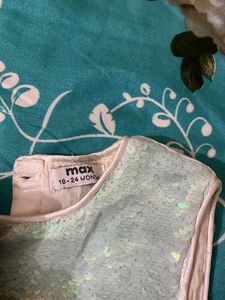Rainbow Color Baby Frock