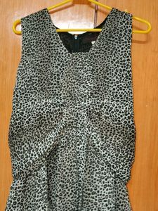 Leopard Print Ruffle Dress