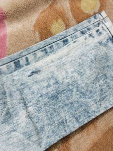 Blue Faded Denim Jeans For Men