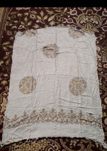 Golden White Dupatta