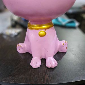 Lucky Big Mouth Cat Storage Pink