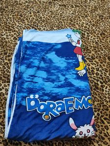 Single Bed Colourful  Doramon Dohar For Kids