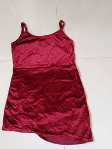 Red Velvet Mini Dress