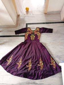 Heavy Embroidery With Full Of Colout Dress New