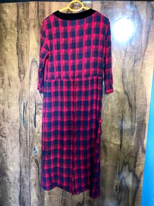 Korean Checkered Dress