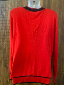 Red Long Woollen Top