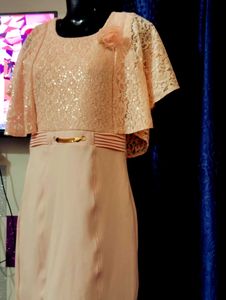 Blush Pink Lace Party Dress For Girls