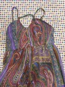 Paisley Print Dress