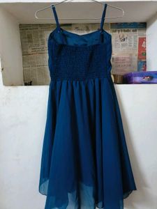 Teal Blue Spaghetti Strap Dress