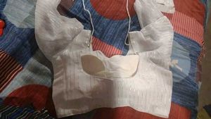 Striped V Neck Blouse