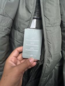 H&amp;M Quilted Jacket With Scarf