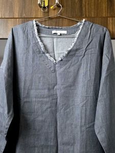 Denim Grey Top