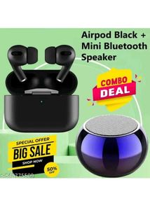 Black Airpod with bluetooth speaker