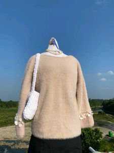 Baby pink furry sweater