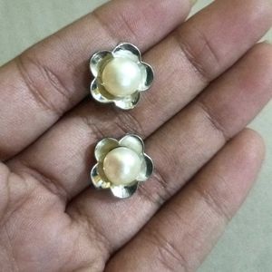 Pearl Flower Earrings