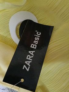 Yellow Ruffle Detail Top