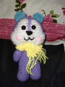 Crochet Squirrel Plushie with Scarf
