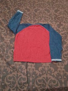Stylish Red &amp; Blue Sweater