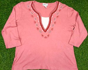 Imported Elegant Embroidered Sweater