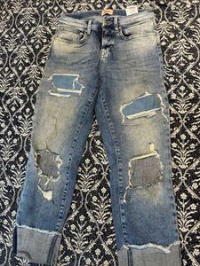 Only- Rugged Mid Rise Cropped Straight Fit Jeans