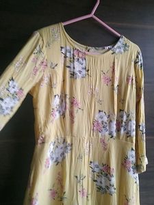 Yellow Floral Dress