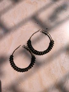 Beaded Hoop Earrings