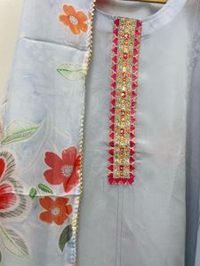 Floral Organza Salwar Kameez
