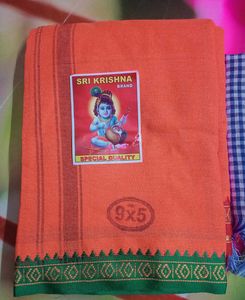 Brand New Pure Cotton Dhoti Jode With Towel