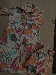 Floral Print Top & Bottom Set