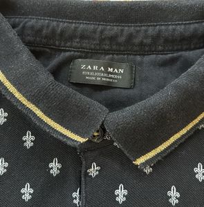 Zara Man Patterned Polo Shirt