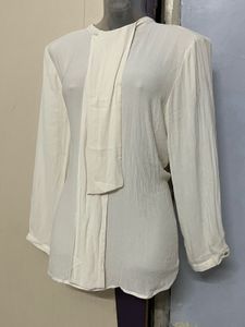 Zara Branded White Elegant Top