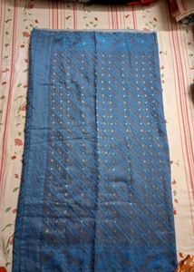 Blue &amp; Gray Saree