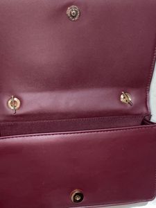 H&amp;M Burgundy Quilted Bag