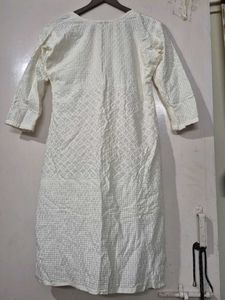 Elegant White Cotton Kurta