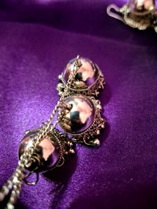 Silver Oxidize Earring