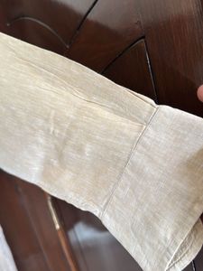Linen Blend Button-Down Shirt