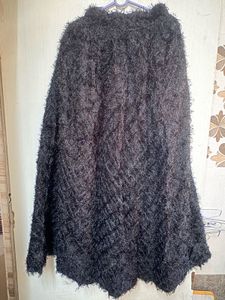 Black Fuzzy Skirt