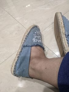 Almost New Denim Fabric Shoes