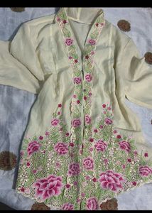 Yellow Floral Kurti