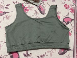 Cute Green Crop Top, Bust-34/32