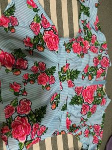 Floral Striped Top