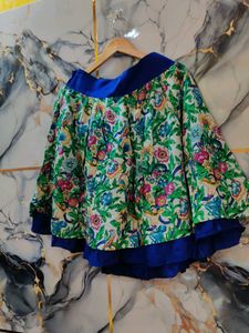 globus Floral Print flair skirt large size