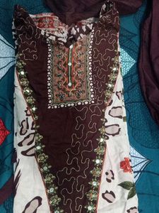 Elegant Kurta Set Brown