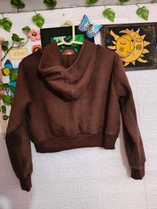 Brown Zip-Up Hoodie 🤎
