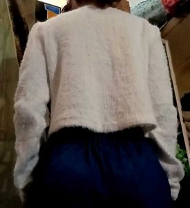 Elegant White Knit Cardigan