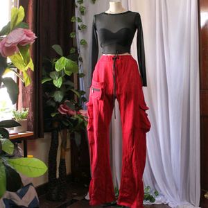 Red Cargo Pants
