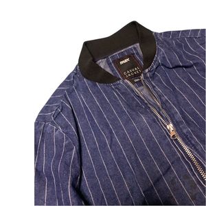Striped Bomber Jacket