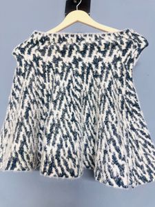 Patterned Mini Skirt